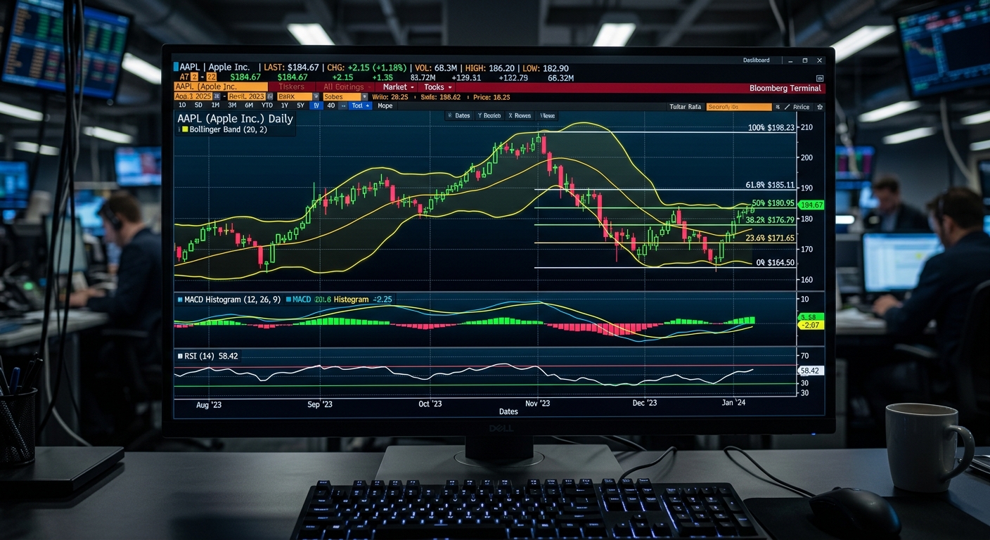 Bloomberg Terminal with Bollinger Bands